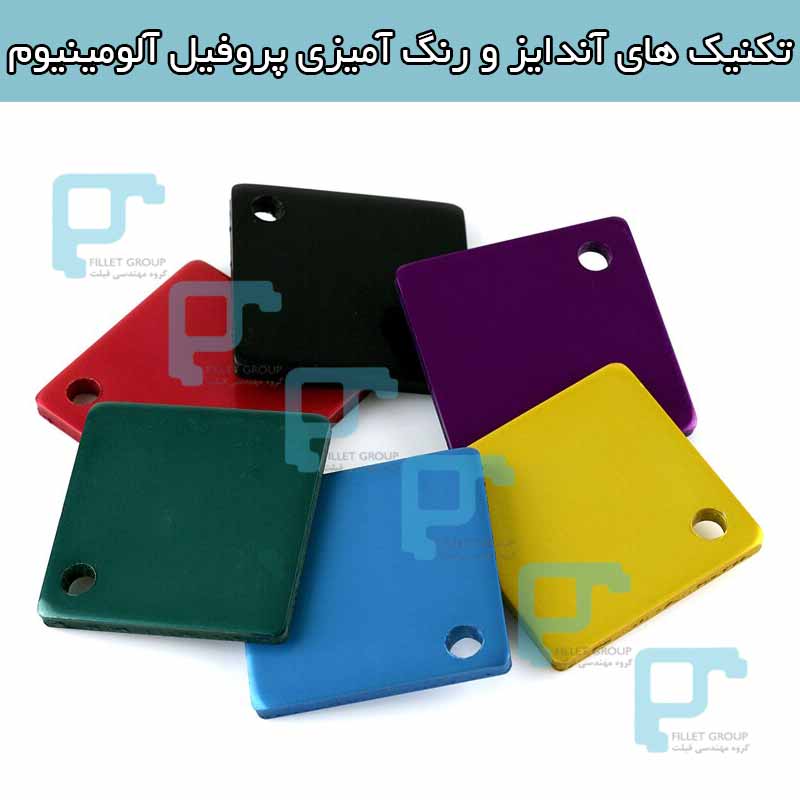 تکنیک های آندایز و رنگ آمیزی پروفیل آلومینیوم