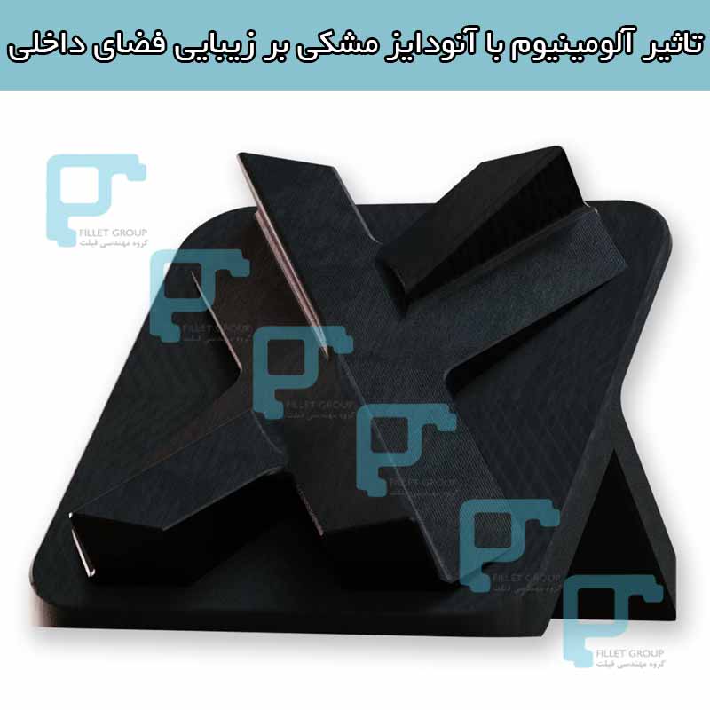 تاثیر آلومینیوم با آنودایز مشکی بر زیبایی فضای داخلی