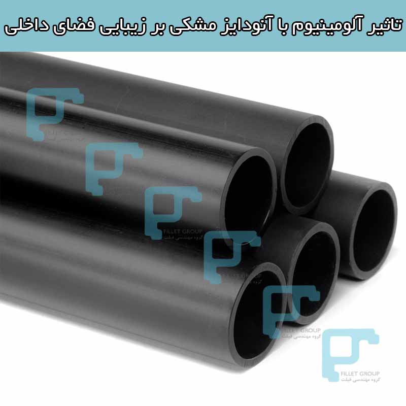 تاثیر آلومینیوم با آنودایز مشکی بر زیبایی فضای داخلی