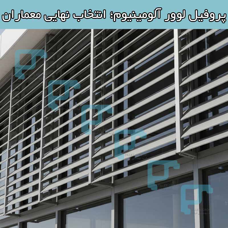 پروفیل لوور آلومینیوم؛ انتخاب نهایی معماران